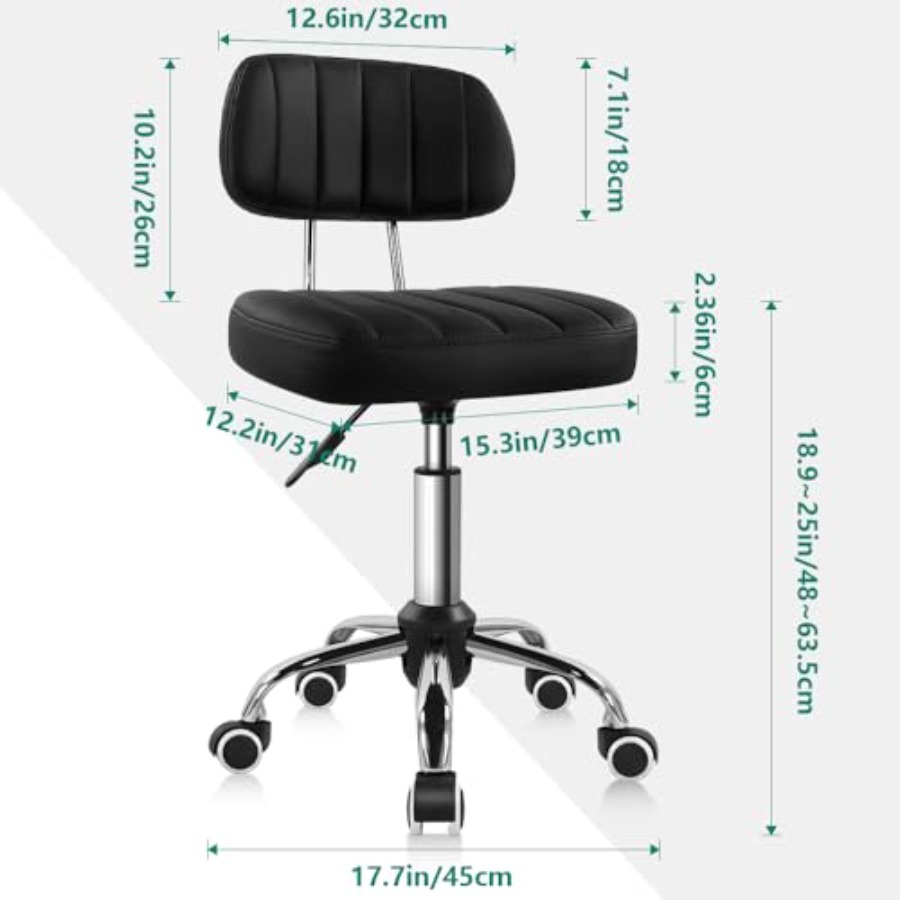 Square Swivel Stool with Wheel - Spa & Wellness Hotel Fitak * * * * ulasan dan harga