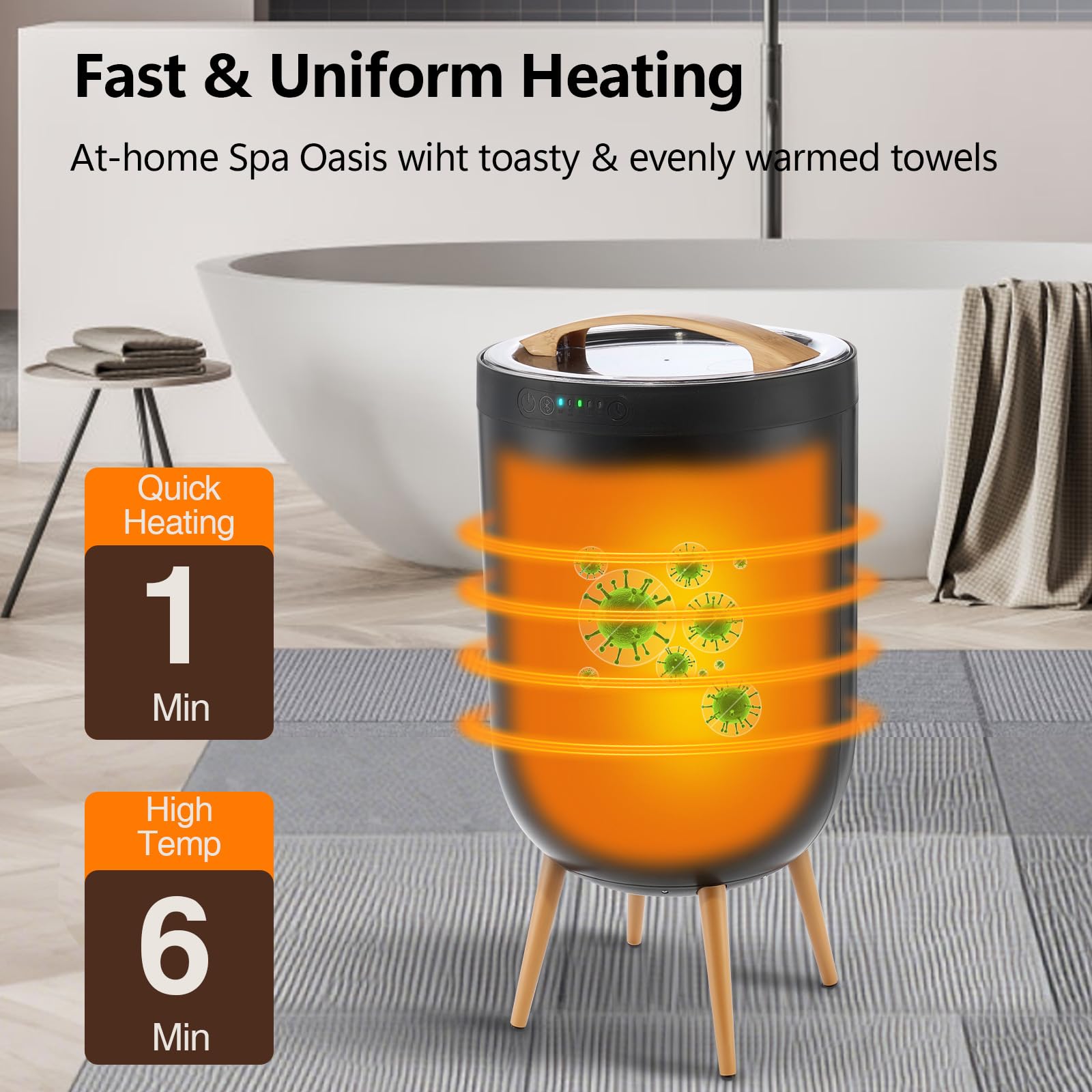 Luxury Spa Towel Warmer Bucket - Spa & Wellness Hotel Fitak * * * * ulasan dan harga