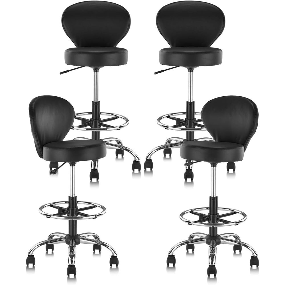 Set of 4 PVC Leather Swivel St - Spa & Wellness Hotel Fitak * * * * ulasan dan harga