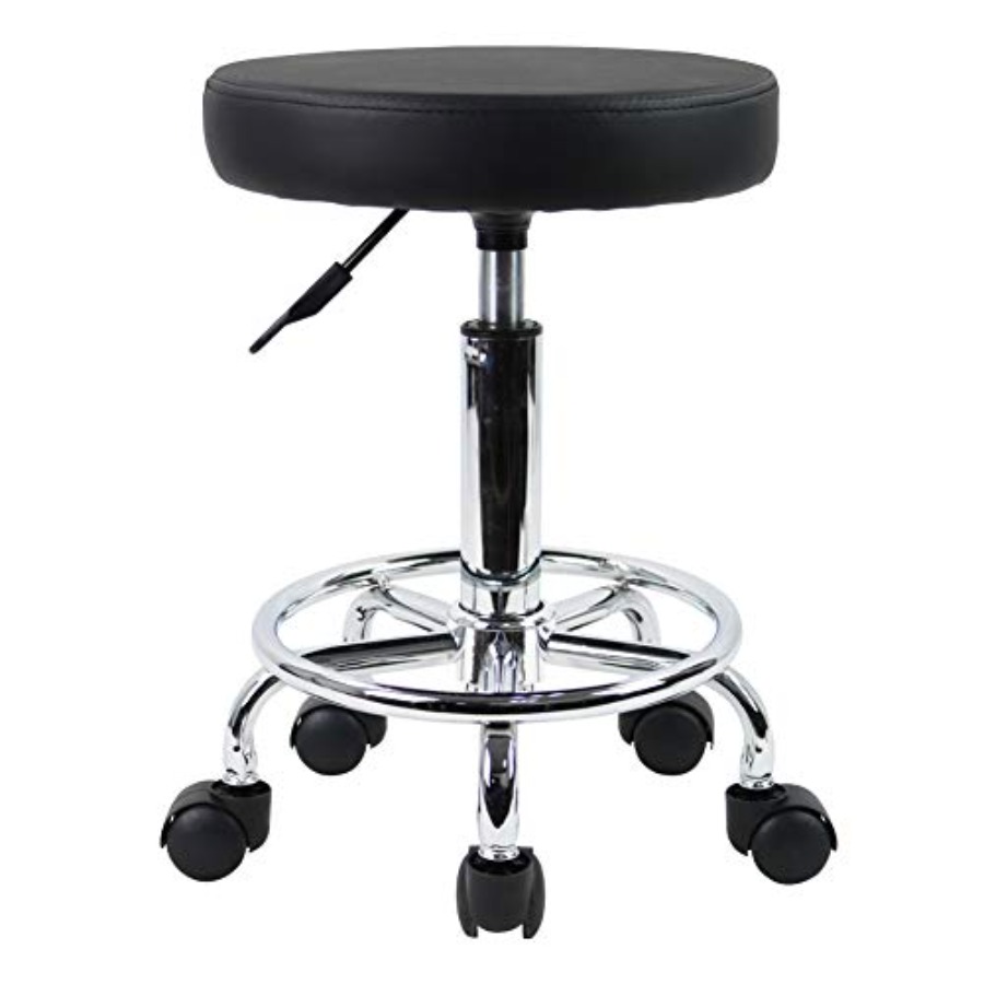 PU Leather Round Rolling Stool - Spa & Wellness Hotel Fitak * * * * ulasan dan harga